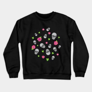 Skulls and flowers Crewneck Sweatshirt